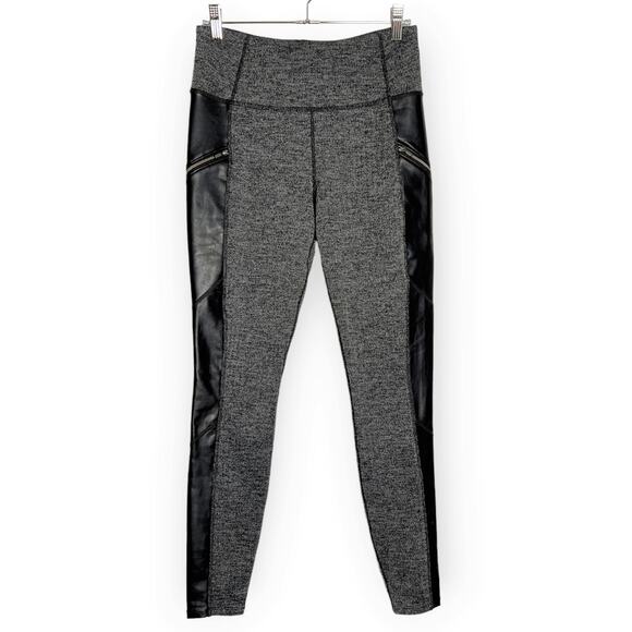 NWOT Athleta Herringbone Luxe Metro Drifter Leggings SIZE S Gray Black Pants - Picture 3 of 12